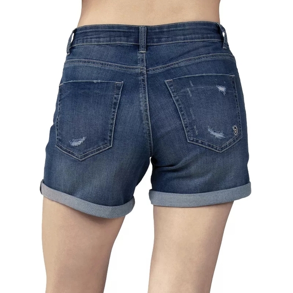 Indigo Rein Mid-Rise Midi Jean Shorts sz 7 / 27 - Picture 2 of 8